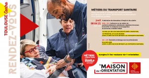 Affiche Les métiers du transport sanitaire