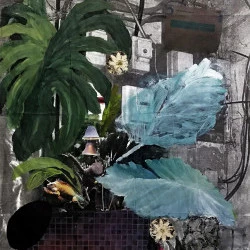 Sans titre - Technique mixte sur papier/112x78cm/2023 - Thilleli Rahmoun 