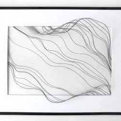 Flux - Crin de cheval tissé, 30 x 25 cm, 2019
