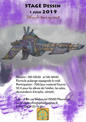 Affiche Stage dessin et encre