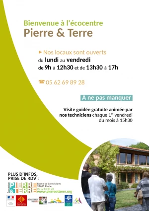 Affiche Visite guidée de l'écocentre Pierre et Terre