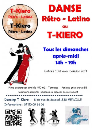 Affiche après midi Dansant Rétro Latino