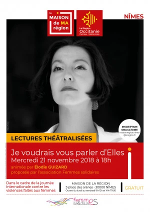 Affiche "Je voudrais vous parler d'Elles"