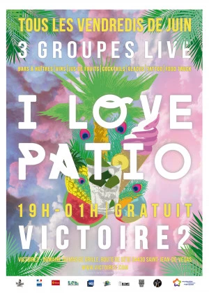 Affiche "I Love Patio" 