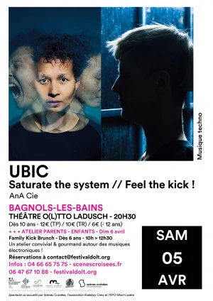 Affiche Ubic - Saturate the system // Feel the kick ! - AnA Cie