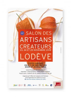 Affiche 22ème Salon des Artisans Créateurs de Lodève