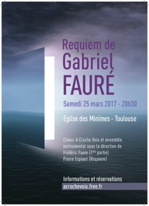 Affiche Requiem de Gabriel Fauré