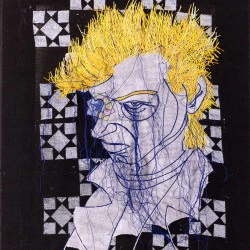 Un autre regard - broderie gravure - Alain Scherer 