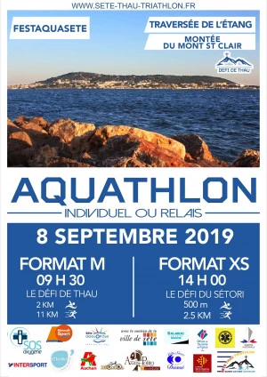 Affiche Défi de Thau / Aquathlon de Sète