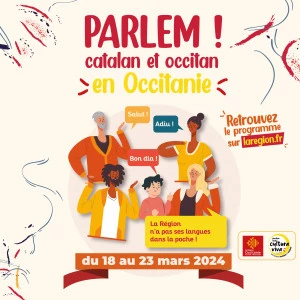 Affiche PARLEM ! Catalan et Occitan dans votre Maison de Région à Tarbes