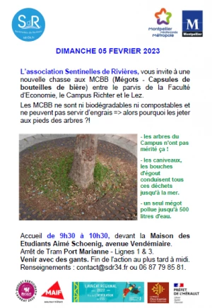 Affiche Nouvelle récolte de MCBB sur le Campus Richter à Montpellier