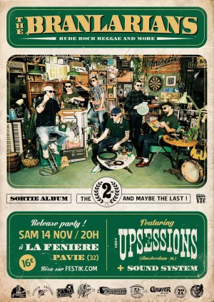 Affiche The Branlarians+The Upsessions+Sound System