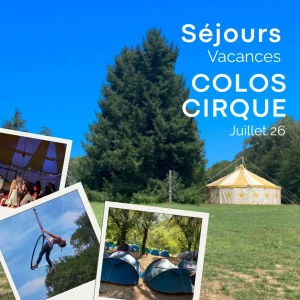 Affiche Séjours vacances été 26 - Les colos cirque de Zepetra