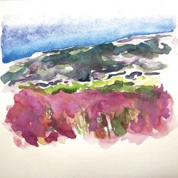 Caroux - Aquarelle Japonaise - Corinne Tizien 