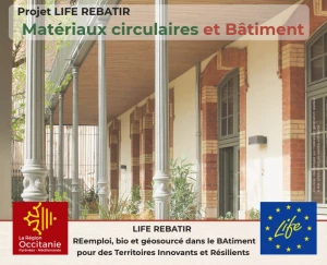Affiche Matinée de présentation du projet LIFE RE-BÂTIR | Narbonne | 16 avril