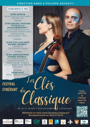 Affiche LES CLÉS DU CLASSIQUE : Quatuor de guitares "Aighetta"