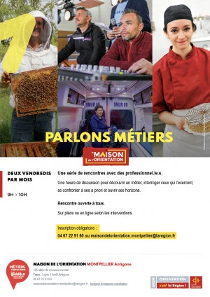 Affiche Parlons Métiers : Professionnel du journalisme