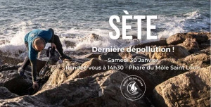 Affiche Sète - Dernière Dépollution ! avec la participation du CPIE Bassin de Thau