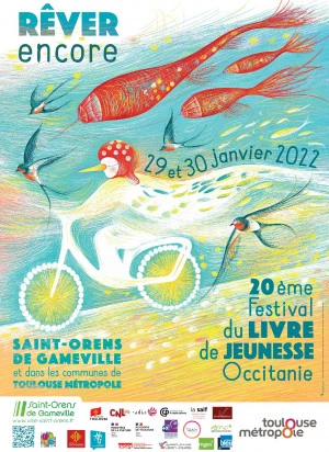 Affiche 20e édition du Festival du Livre de Jeunesse Occitanie