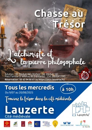 Affiche Chasse au trésor : l'alchimiste et la pierre philosophale
