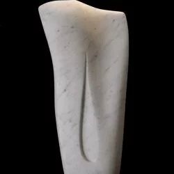 feuille blanche - marbre de Carrare, H : 57 cm, 2015