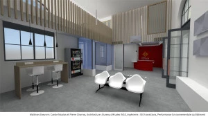 La Maison de Région de Figeac, actuellement basée avenue Fontanges déménagera au cœur de la nouvelle gare.