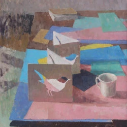 Blackcap/Fauvette à Tête Noir - Huile sur panneau 53 cm x 50 cm (2025) - Ben Brotherton 