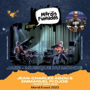 Affiche Concert Jazz Afro blues - Jean-Charles Agou & Emmanuel Pi Djob + Sega Seck 