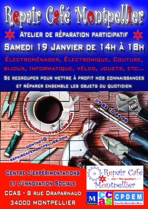 Affiche Repair Café Montpellier #28