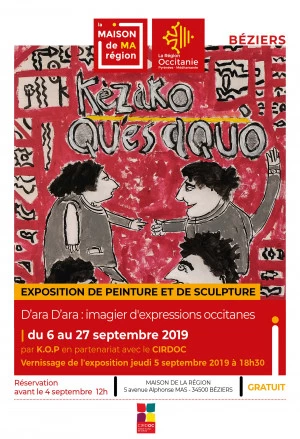 Affiche Exposition "D'ara D'ara" par K.O.P 