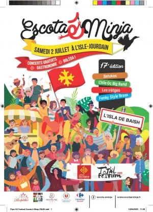 Affiche Festival Escota & Minja L'Isle-Jourdain