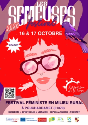Affiche FESTIVAL FÉMINISTE EN MILIEU RURAL " LES SEMEUSES"