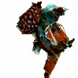 poisson tole - tole peinte 20cm 2021