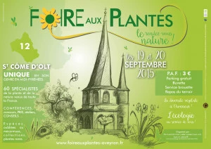 Affiche Foire aux plantes en Aveyron, le rendez-vous Nature !