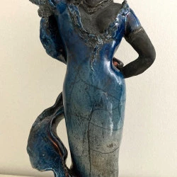 Isadora - Céramique raku - Muriel Laude 