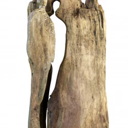 19.13 - sculpture sur bois, techniques mixtes (90.42.26 cm) - chrsitianglace 