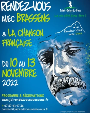 Affiche Festival rendez-vous avec Brassens et la chanson française