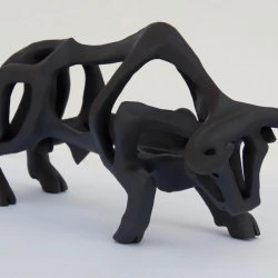 Taureau Furieux épure 5 - Grès noir