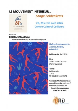 Affiche Le Mouvement Intérieur / Méthode Feldenkrais