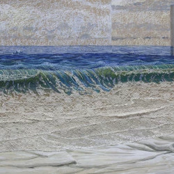 J'ai rêvé d'océan - Technique mixte | 70 x 100 cm - ©Loïc Bonnefont 