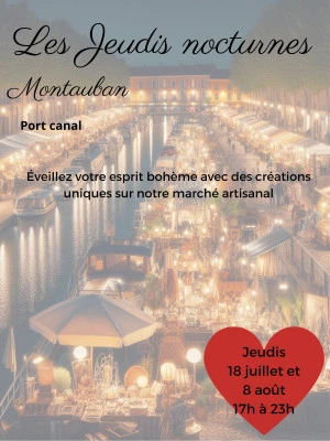 Affiche Marché nocturne de créateurs