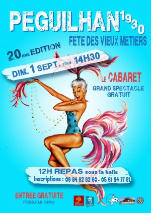 Affiche Péguilhan 1930 - Fête des vieux métiers