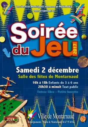 Affiche 15e « Soirée du Jeu » à Montarnaud