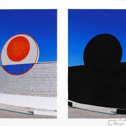 L'oeuvre au noir - Tirage photographique et peinture noire, 30 x 70, année 2017 - Photo yann Dumoget ADAGP 