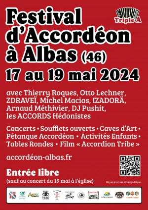 Affiche Festival International d'Accordéon à Albas (46)