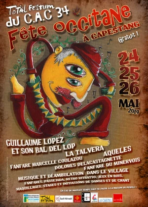 Affiche Fête Occitane / Total Festum à Capestang