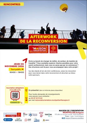 Affiche Afterwork de la Reconversion