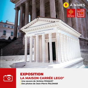 Affiche Exposition "La Maison Carrée Lego©"