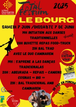 Affiche Initiation aux danses traditionnelles et bal trad au Bourg