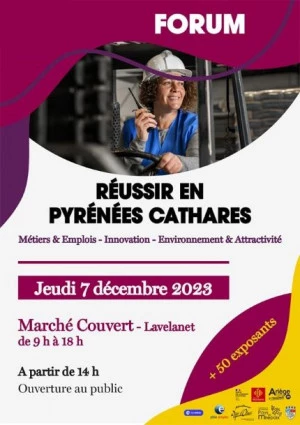 Affiche Forum réussir en Pyrénées Cathares